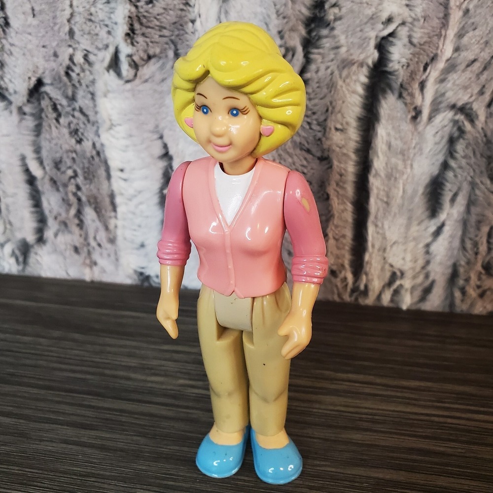 Vintage Little Tikes Grand Mansion Dollhouse Doll, Blonde Mother‎ Mom Woman